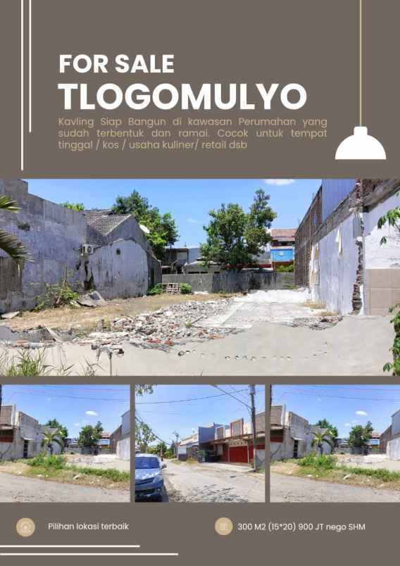 dijual tanah tlogomulyo