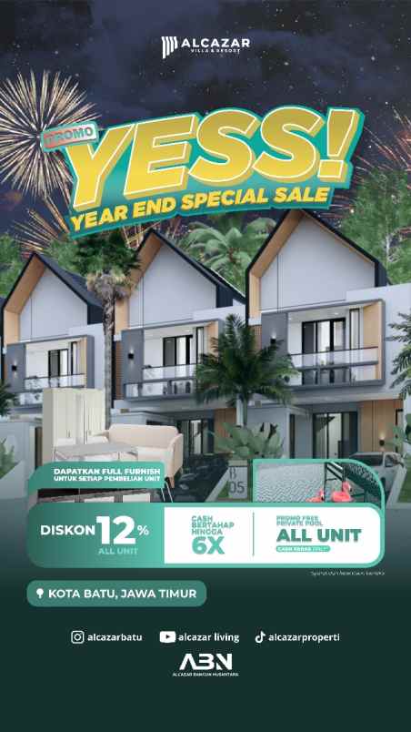 dijual villa alcazar villa and resort