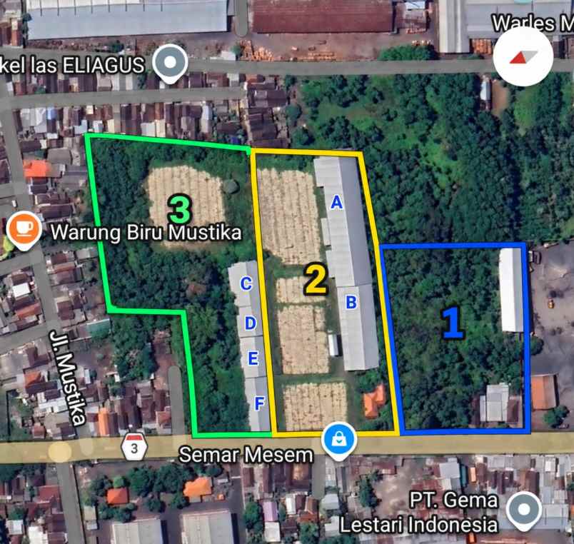 disewakan gudang di lumajang