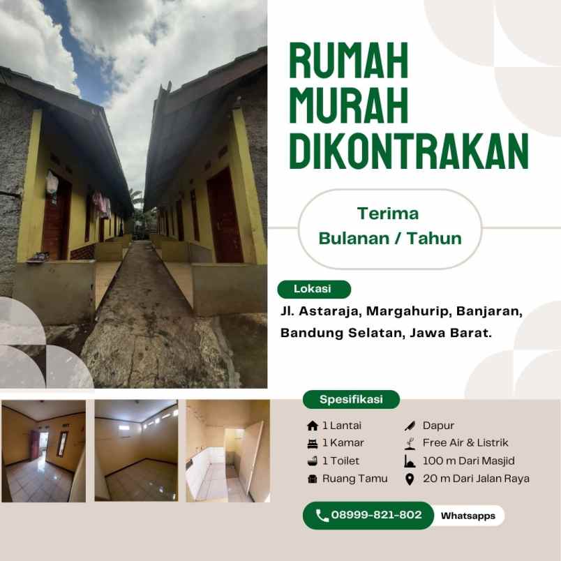 disewakan rumah jl astaraja banjaran