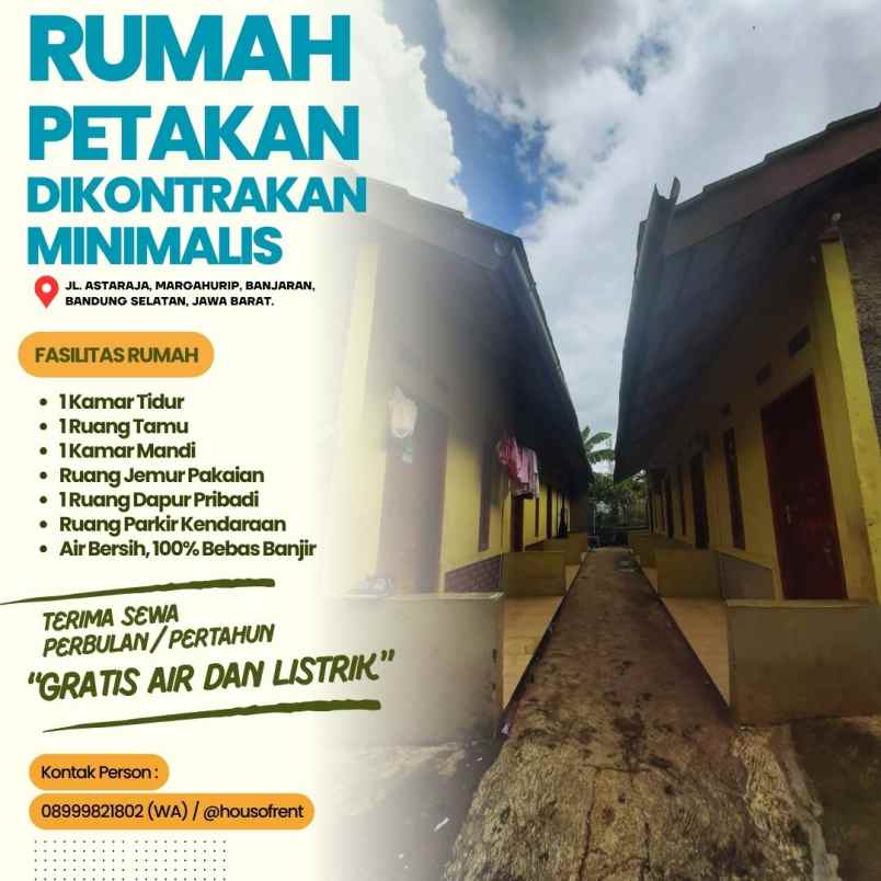 disewakan rumah jl astaraja banjaran