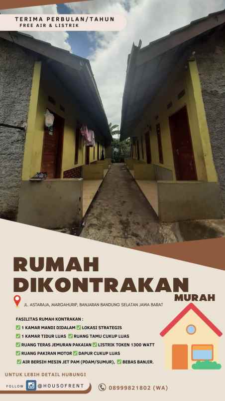 disewakan rumah jl astaraja banjaran