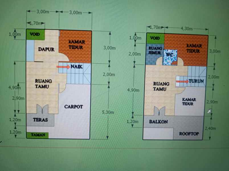 diujual rumah murah siap huni di beji depok