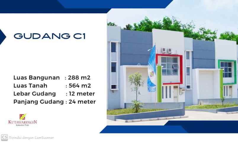 gudang dijual ready stock dekat ke tol baros bandung