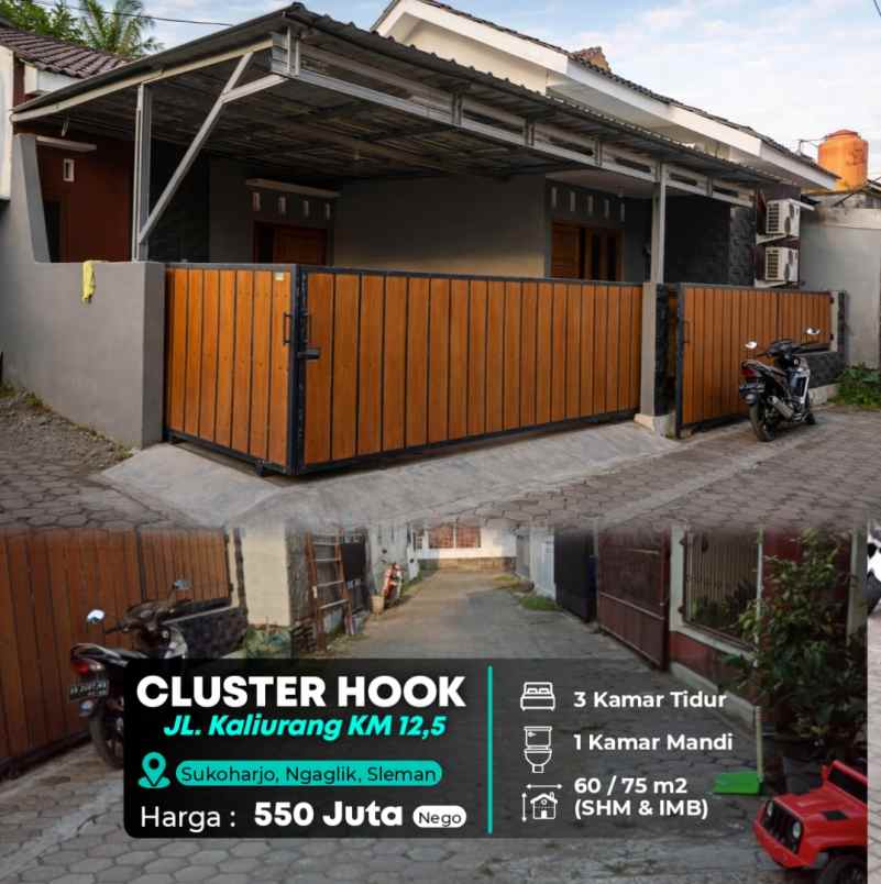 jual cepat rumah cluster jl kaliurang km 12 5 sleman