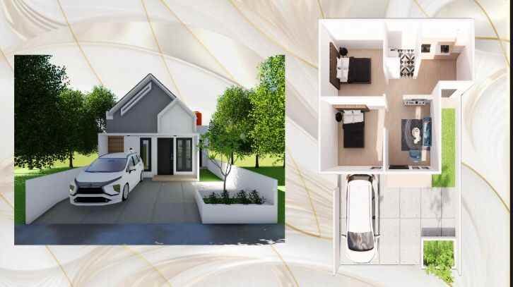 jual rumah desain modern dengan keamanan cctv 24 jam