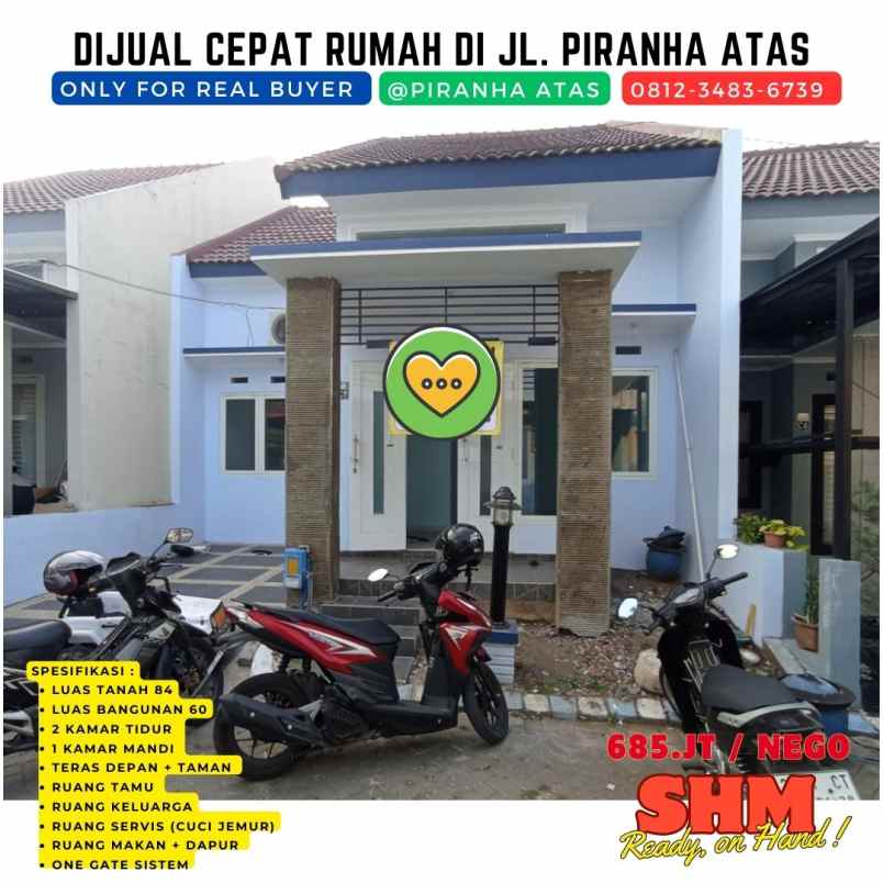 jual rumah di tunjungsekar kota malang dekat ub