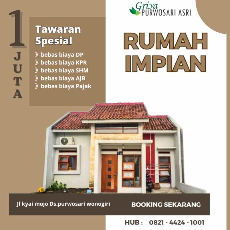 jual rumah subsidi promoo area wonogiri