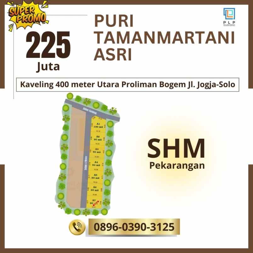 jual tanah di utara proliman bogem jl jogja solo
