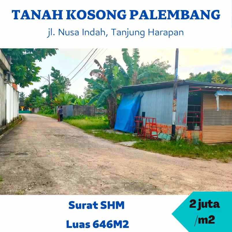 jual tanah murah kota palembang sertifikat