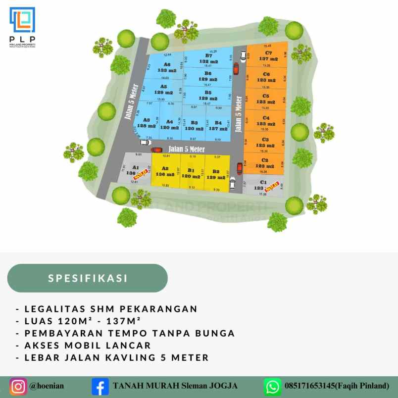 kavling shm murah utara rsud sleman mulai 184 jutaan