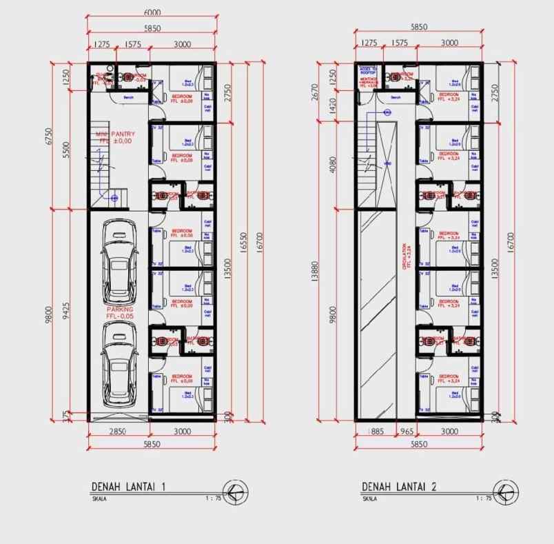 kos eksklusif siap bangun di samping rumah sakit jih