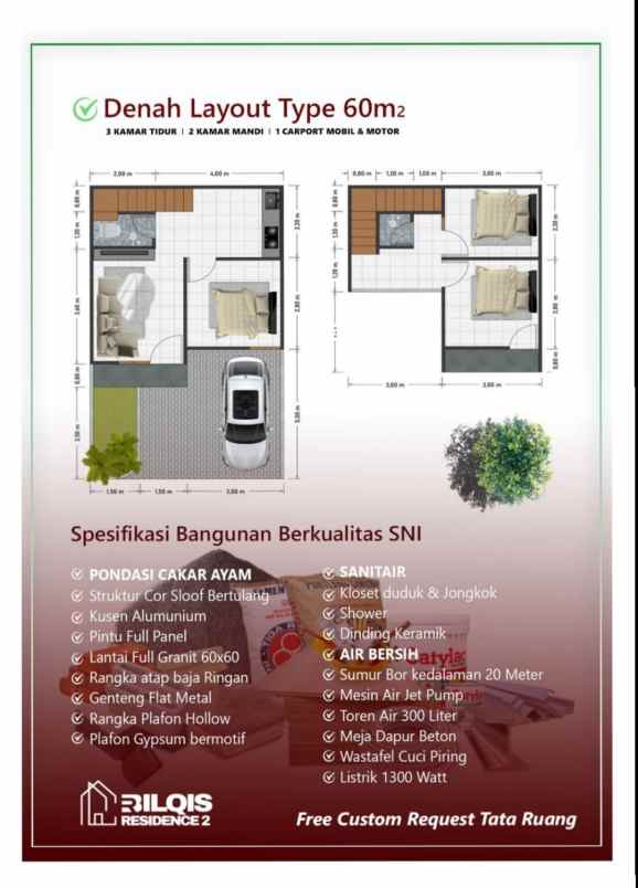 masi promo rumah 2 lantai harga 1 lantai