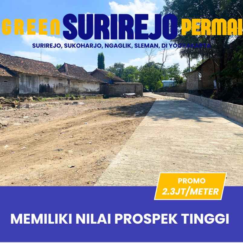 pekarangan siap ajb di timur jakal km 10