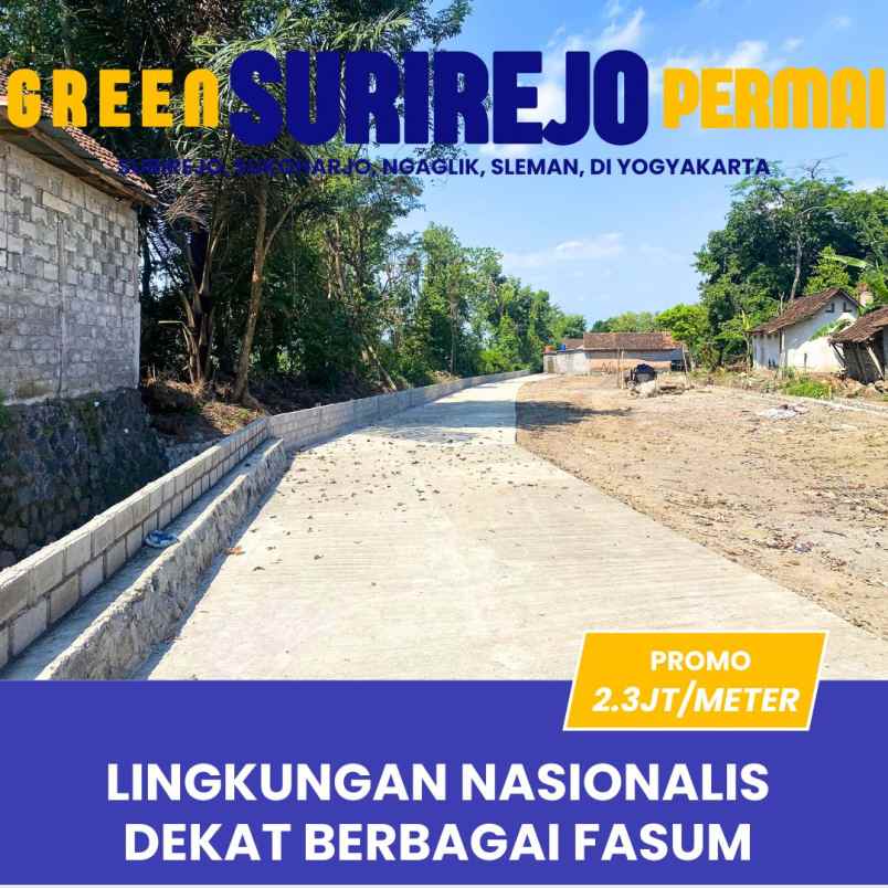 pekarangan siap ajb di timur jakal km 10