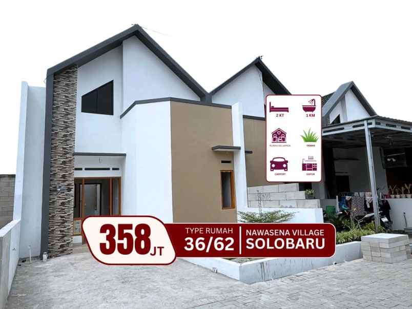 perumahan 1 lantai di solobaru