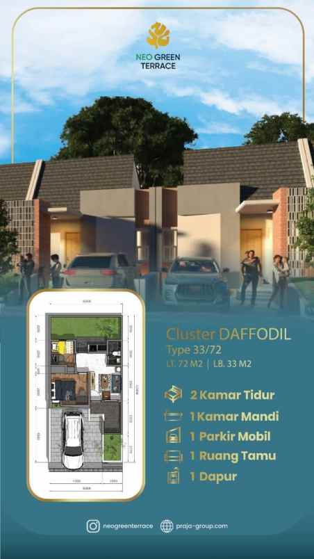 perumahan neo green terrace di kota serang