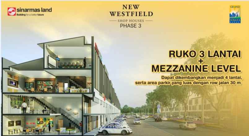 ruko new westfield mezzanine grand wisata bekasi