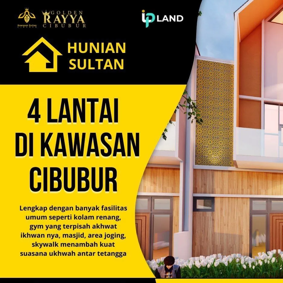 rumah 4 lantai di cibubur