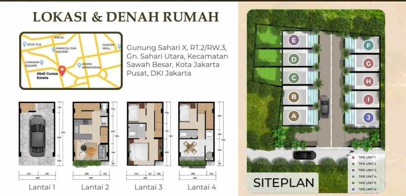 rumah baru di gunung sahari jakarta pusat