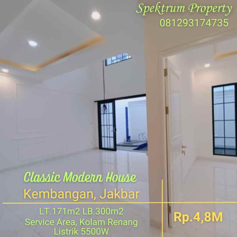 rumah classics modern di joglo kembangan lt 171 lb 300