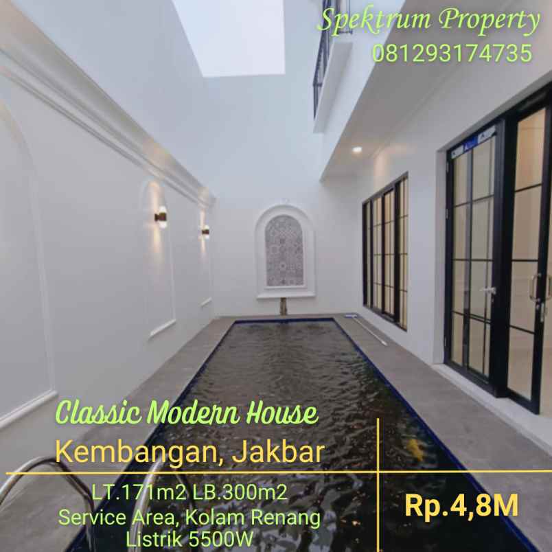 rumah classics modern di joglo kembangan lt 171 lb 300