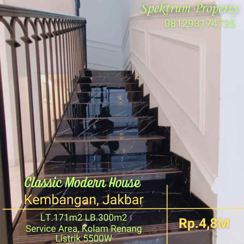 rumah classics modern di joglo kembangan lt 171 lb 300