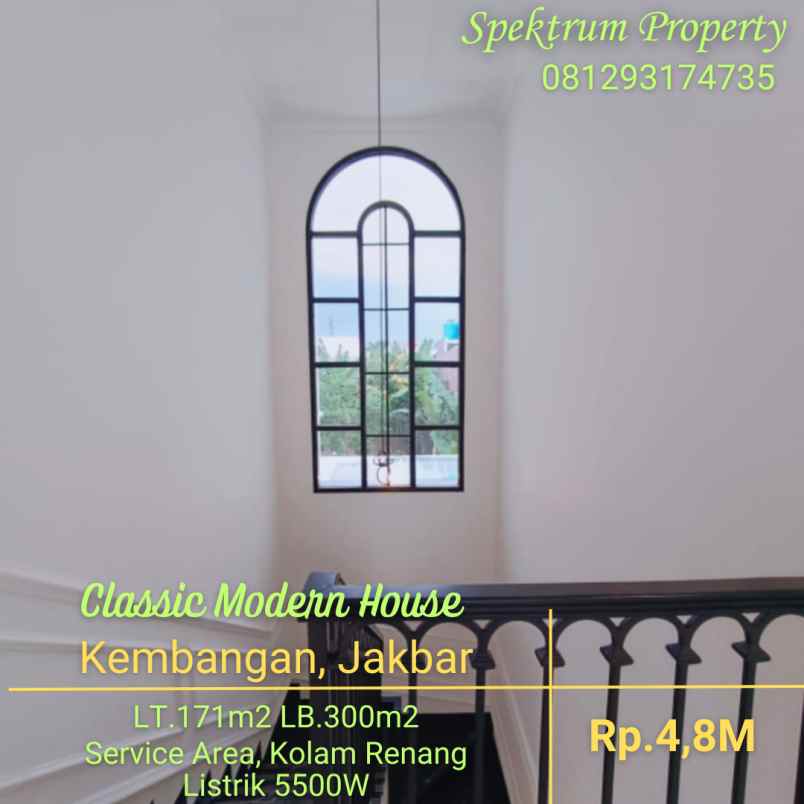 rumah classics modern di joglo kembangan lt 171 lb 300