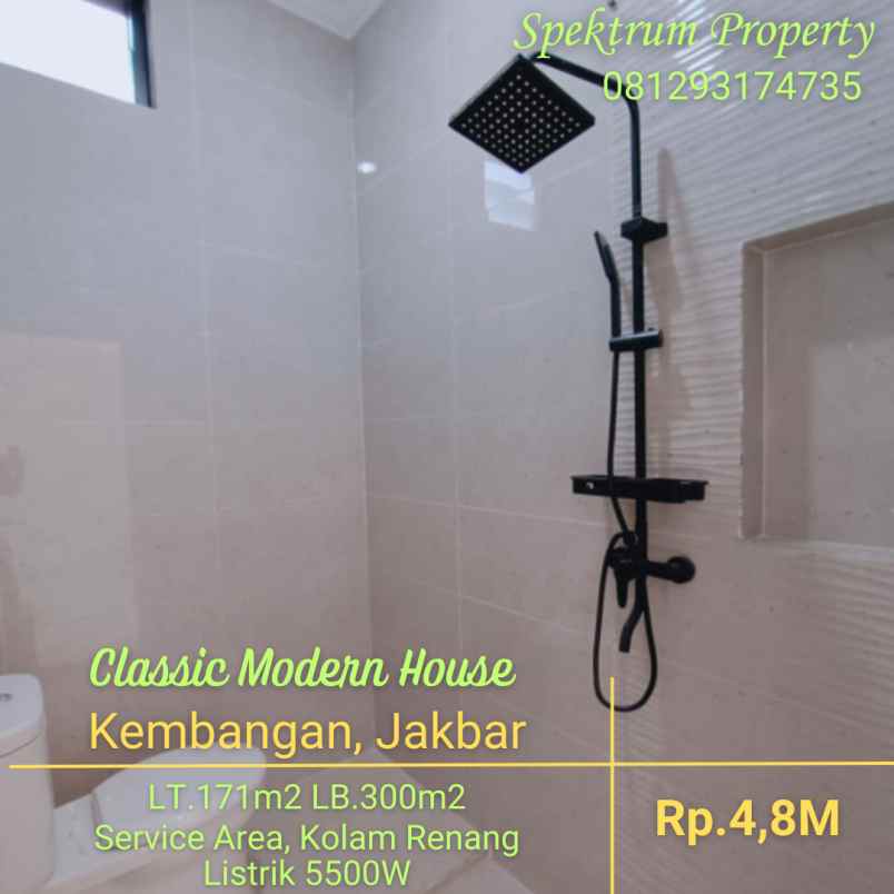 rumah classics modern di joglo kembangan lt 171 lb 300