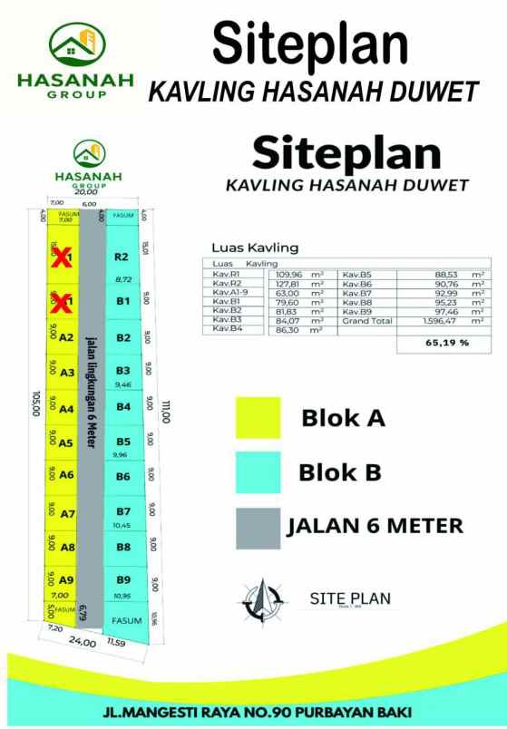 rumah dekat mall luwes gentan di duwet baki