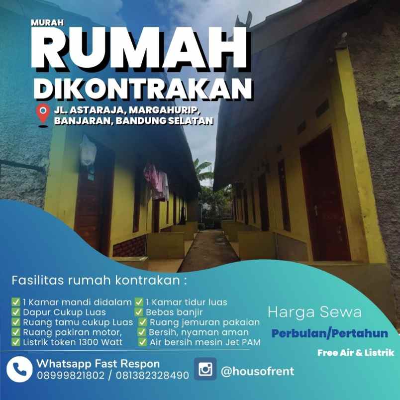 rumah di kontrakan bu hj entin