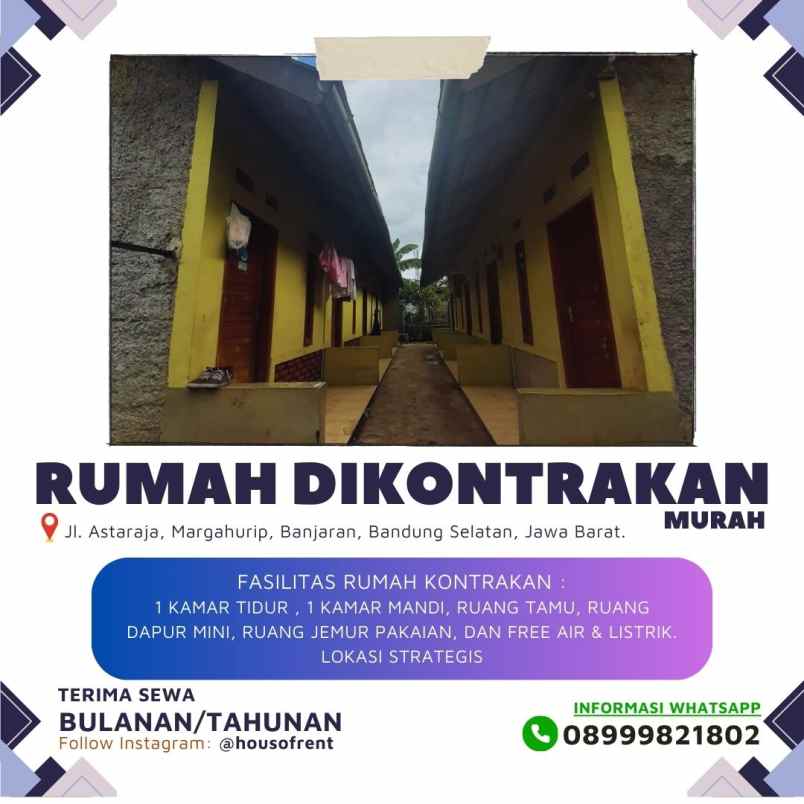 rumah di kontrakan bu hj entin