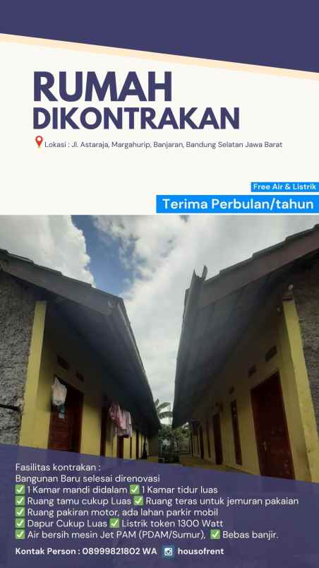 rumah di kontrakan bu hj entin