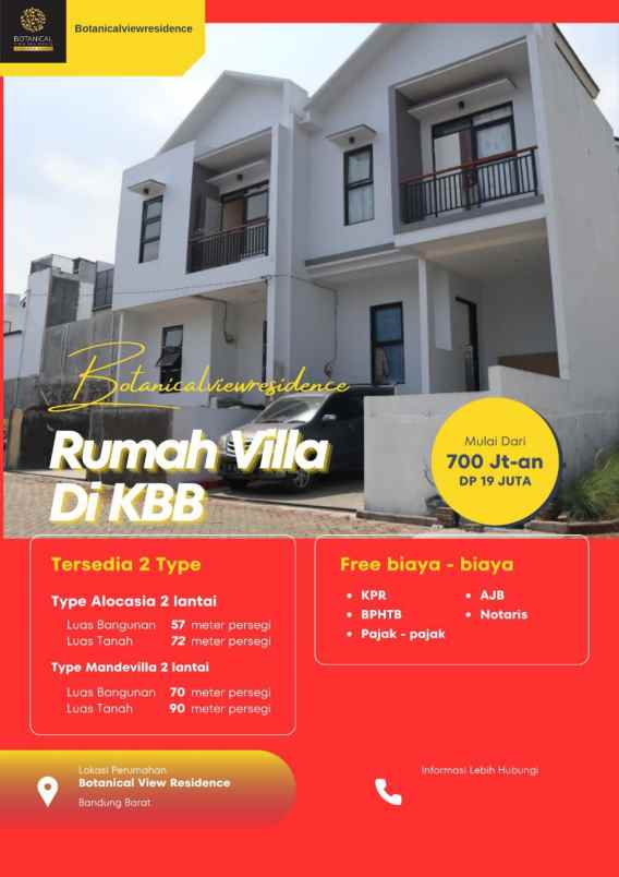 rumah dijual di botanical view residence