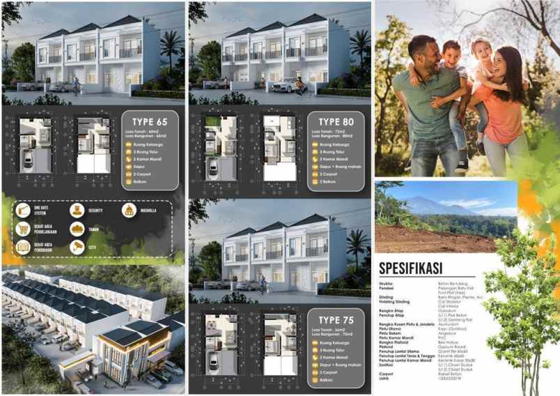 rumah komersil 2 lantai di malang