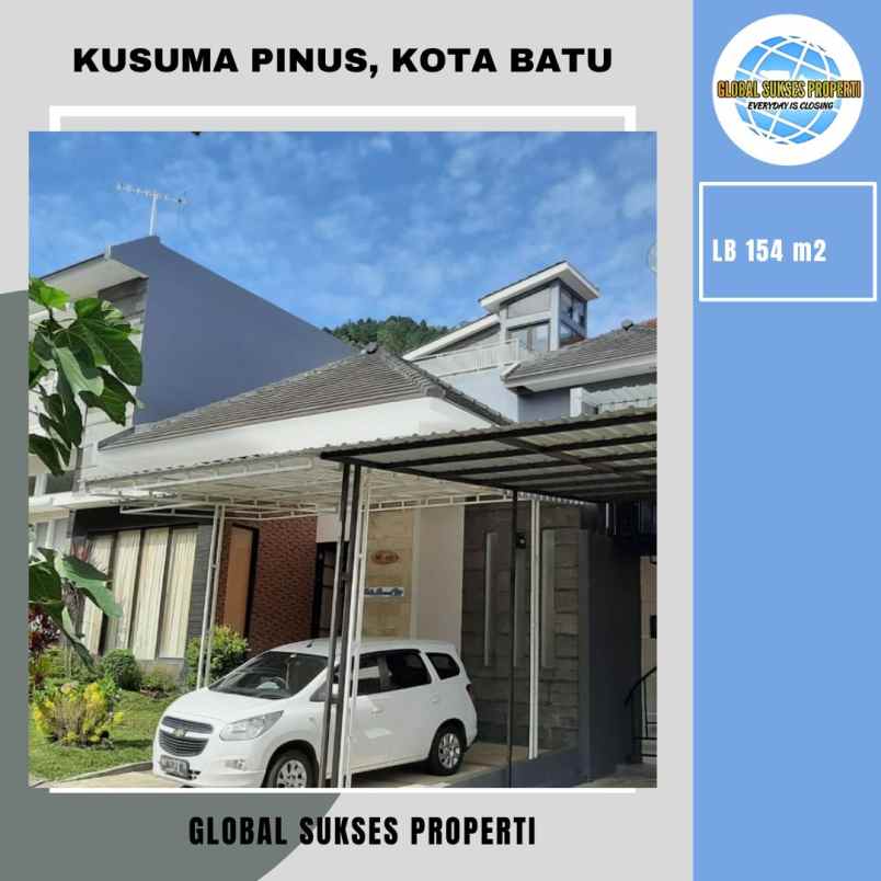 rumah luas semi furnished di pesanggrahan kota batu