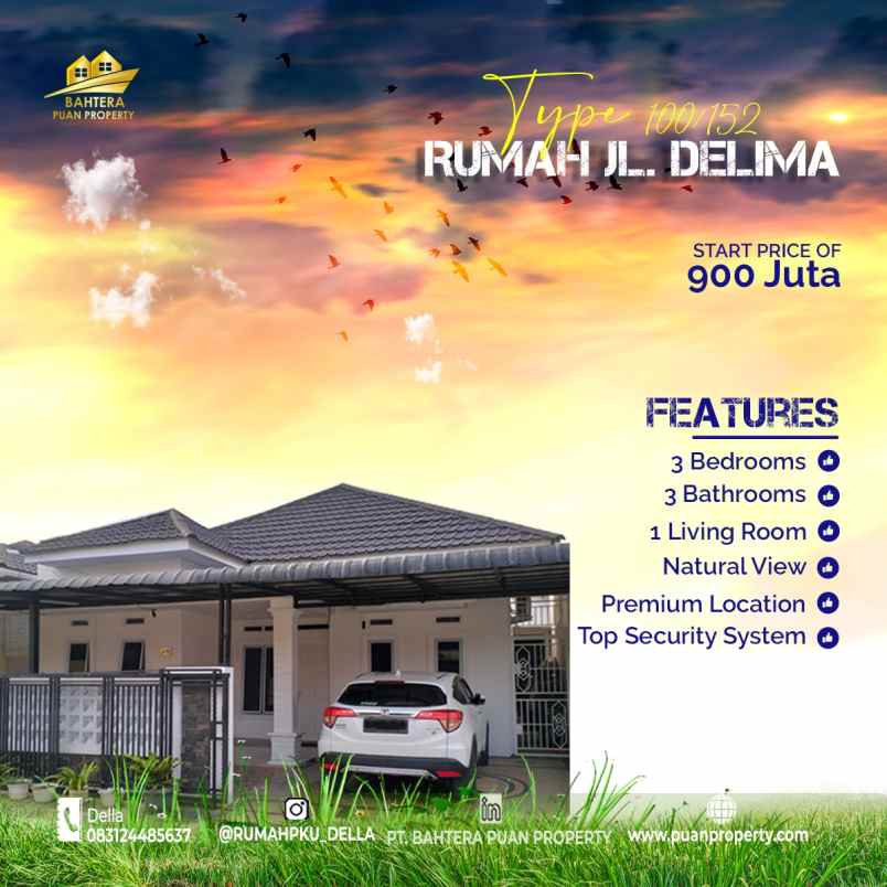 rumah mewah taman raya raudah delima panam