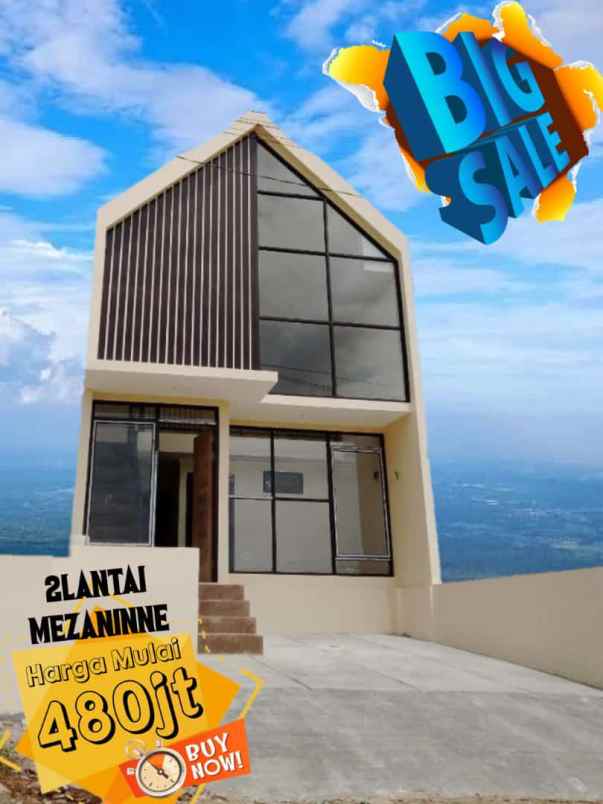 rumah mezaninne siap huni murah di gunung sindur