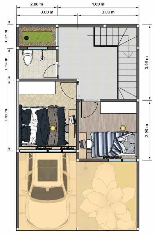 rumah minimalis idaman di caraka townhouse