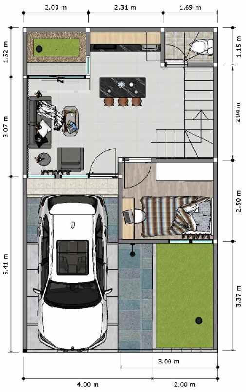 rumah minimalis idaman di caraka townhouse