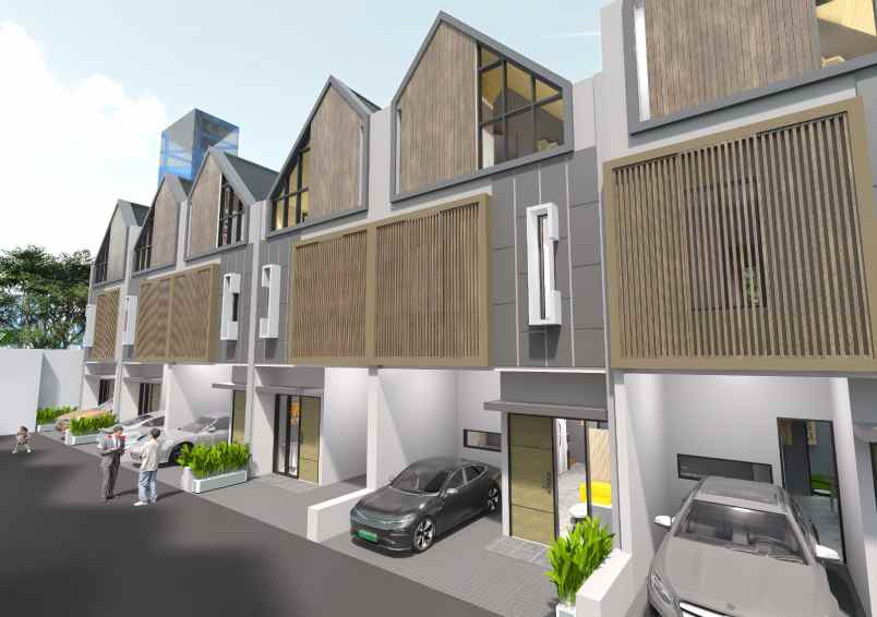 rumah minimalis kontemporer di jagakarsa