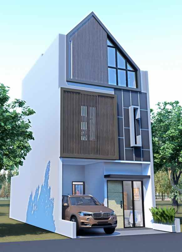 rumah minimalis kontemporer di jagakarsa