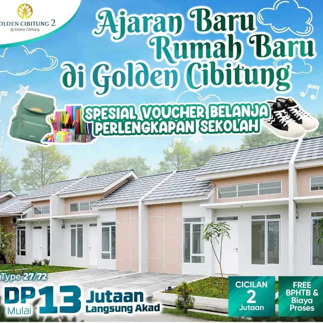 rumah modern di cibitung hanya 400jt an