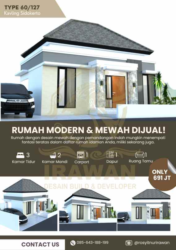 rumah modern mewah dan kokoh di purwomartani