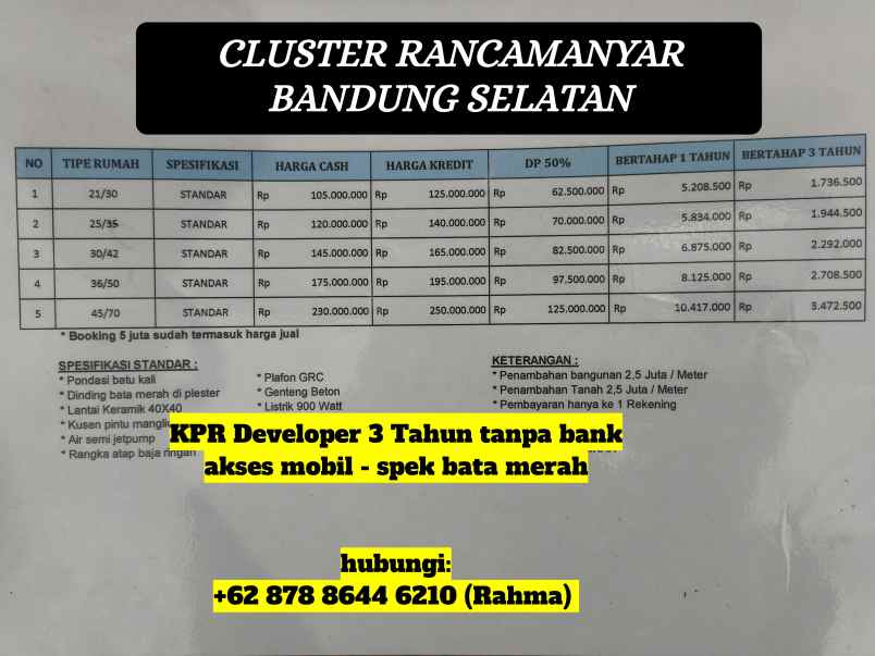 rumah murah bandung pameungpeuk dekat cibaduyut