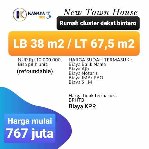 rumah murah di ciledug dalam cluster