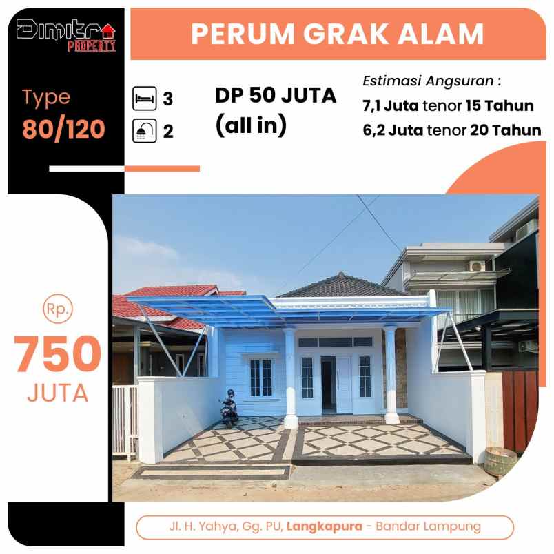 rumah one gate system di pu siap huni