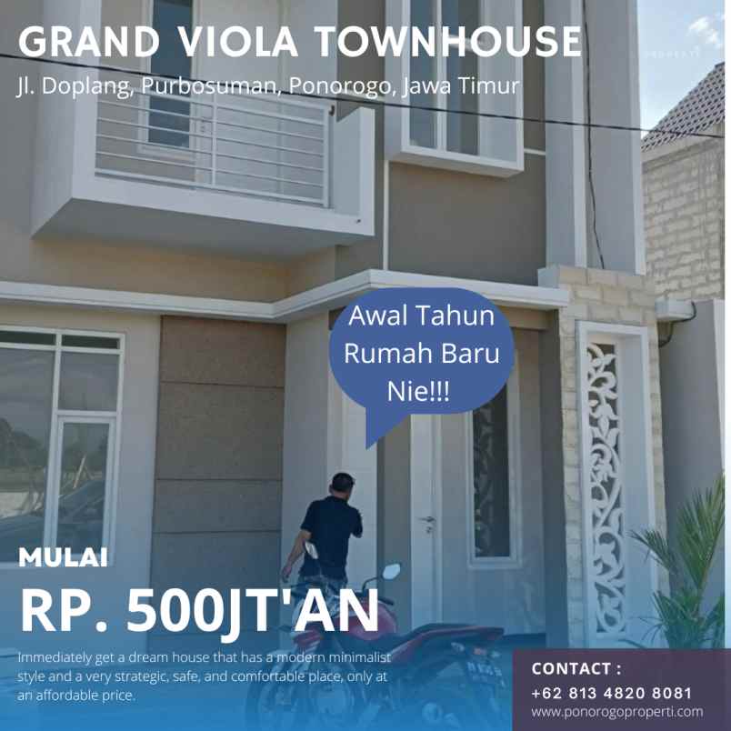 rumah syariah type 66 tersisa 2unit lagi di ponorogo