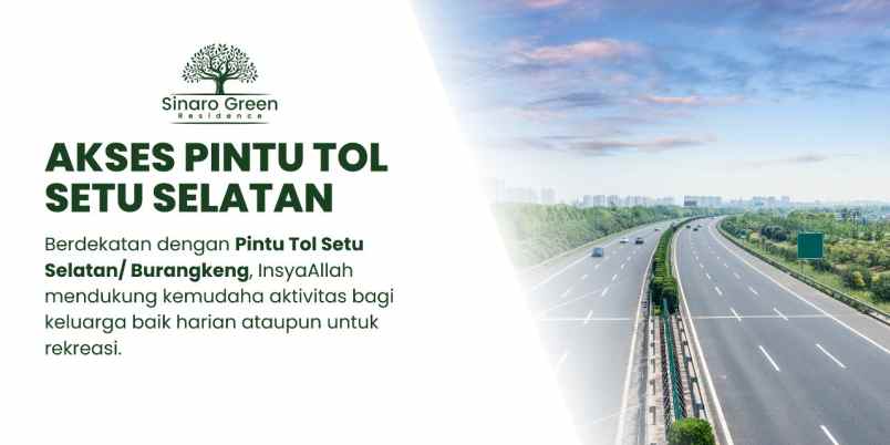 sinaro green residence perumahan islami setu bekasi