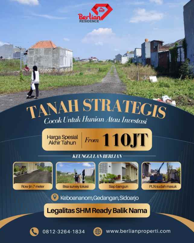 spesial akhir tahun tanah shm harga sangat terjangkau